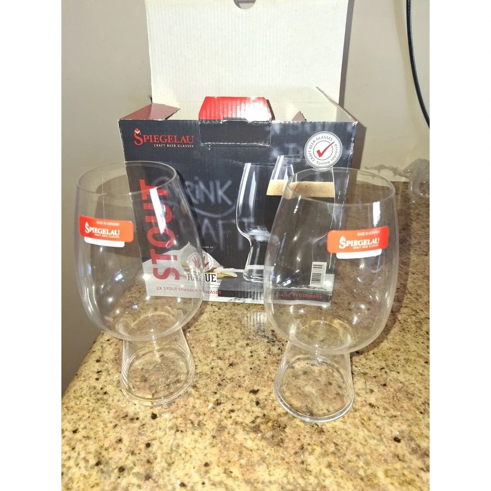 Spiegelau Craft Beer Glasses - Pair of Stout Glasses, German Made